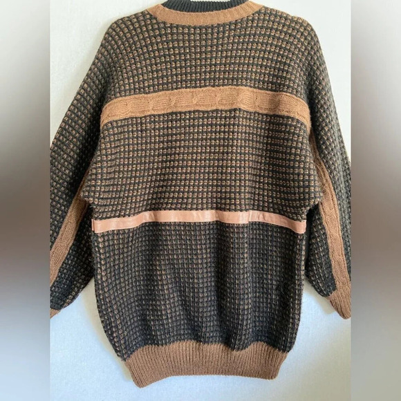 Creazioni Fraber vintage made in Italy alpaca wool crewneck sweater - Picture 2 of 12